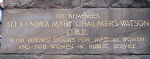 Mona Geddes plaque