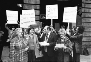 Wash house demo Jan 81