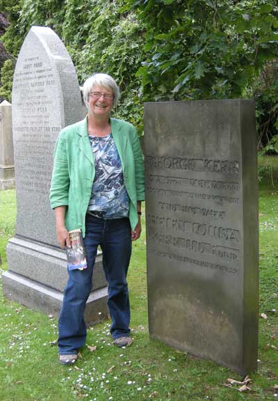 Liz at Helen Louisa Kerr's Gravestone