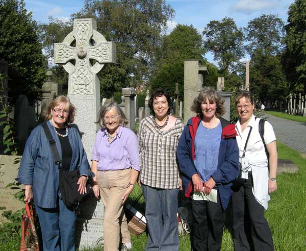 All of us by Elsie Inglis's gravestone