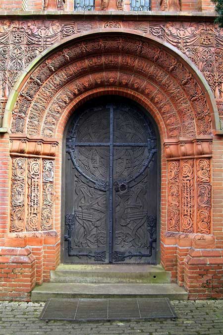 Watts mortuary chapel door